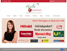 Tablet Screenshot of healthandnutrition.ie